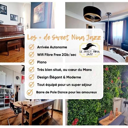 Sweet Nina Jazz Appartement Pour 5 Voyageurs, Situe A La Place De La Republique, Avec Parking Et Lit Queen Size 勒芒 外观 照片