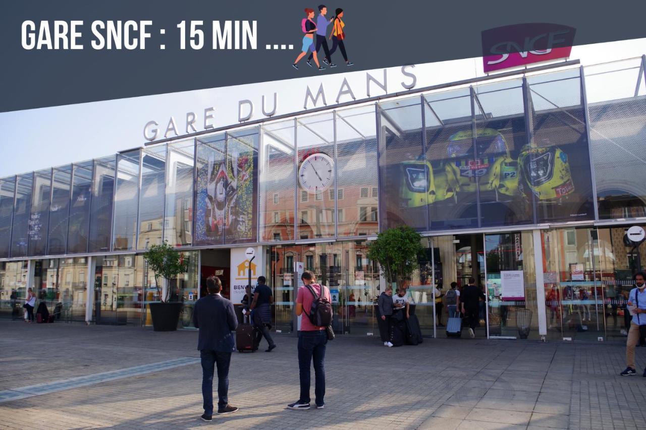 Sweet Nina Jazz Appartement Pour 5 Voyageurs, Situe A La Place De La Republique, Avec Parking Et Lit Queen Size 勒芒 外观 照片